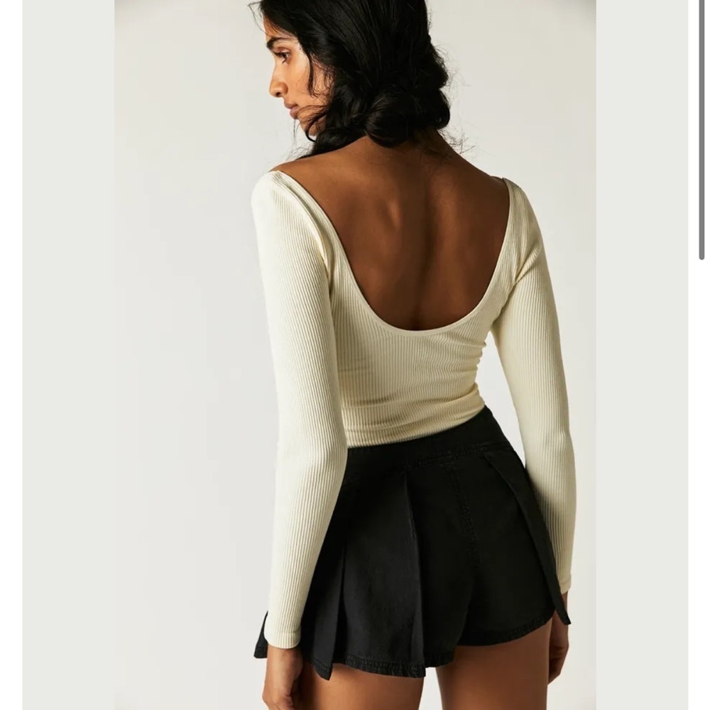 FREE PEOPLE Heartbreaker Skort in Black - Picture 10 of 12
